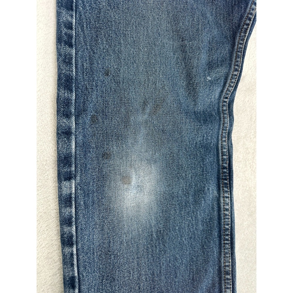 Levi's 505 Jeans Men's 34x29 Blue Cotton Regular Fit Medium Wash Straight Leg - Picture 2 of 16